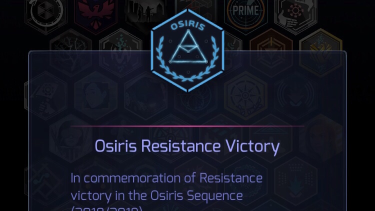 Ingress】RESのオシリスシリーズ参加者にOsiris Resistance Victory